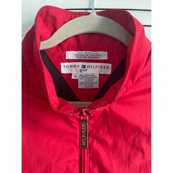 Tommy Hilfiger Women's Red Golf Vest Large Size Full Zip Sleeveless Outdoors - Picture 3 of 9